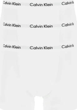 Calvin Klein trunks (3-pack), heren boxers normale lengte, wit