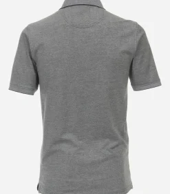 CASA MODA comfort fit heren polo, grijs