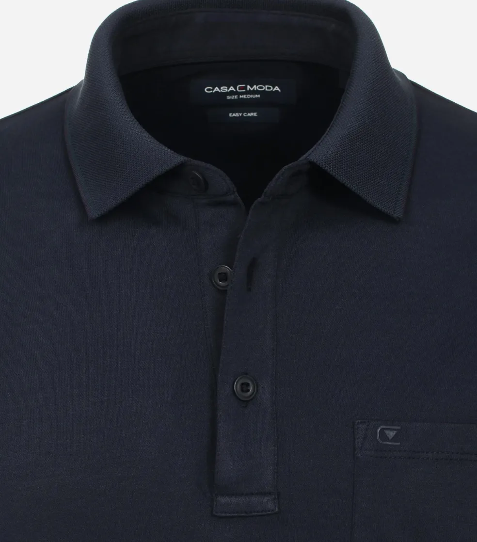 CASA MODA comfort fit heren polo, blauw