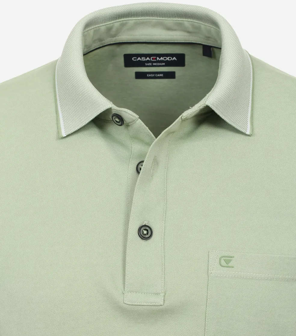 CASA MODA comfort fit heren polo, groen