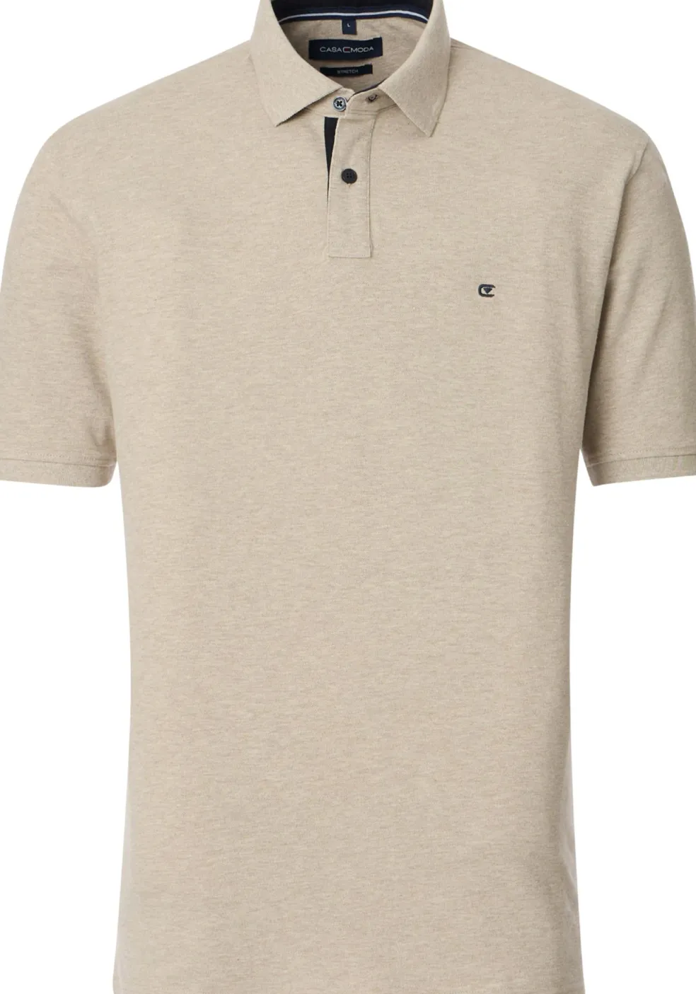 CASA MODA comfort fit heren polo, beige