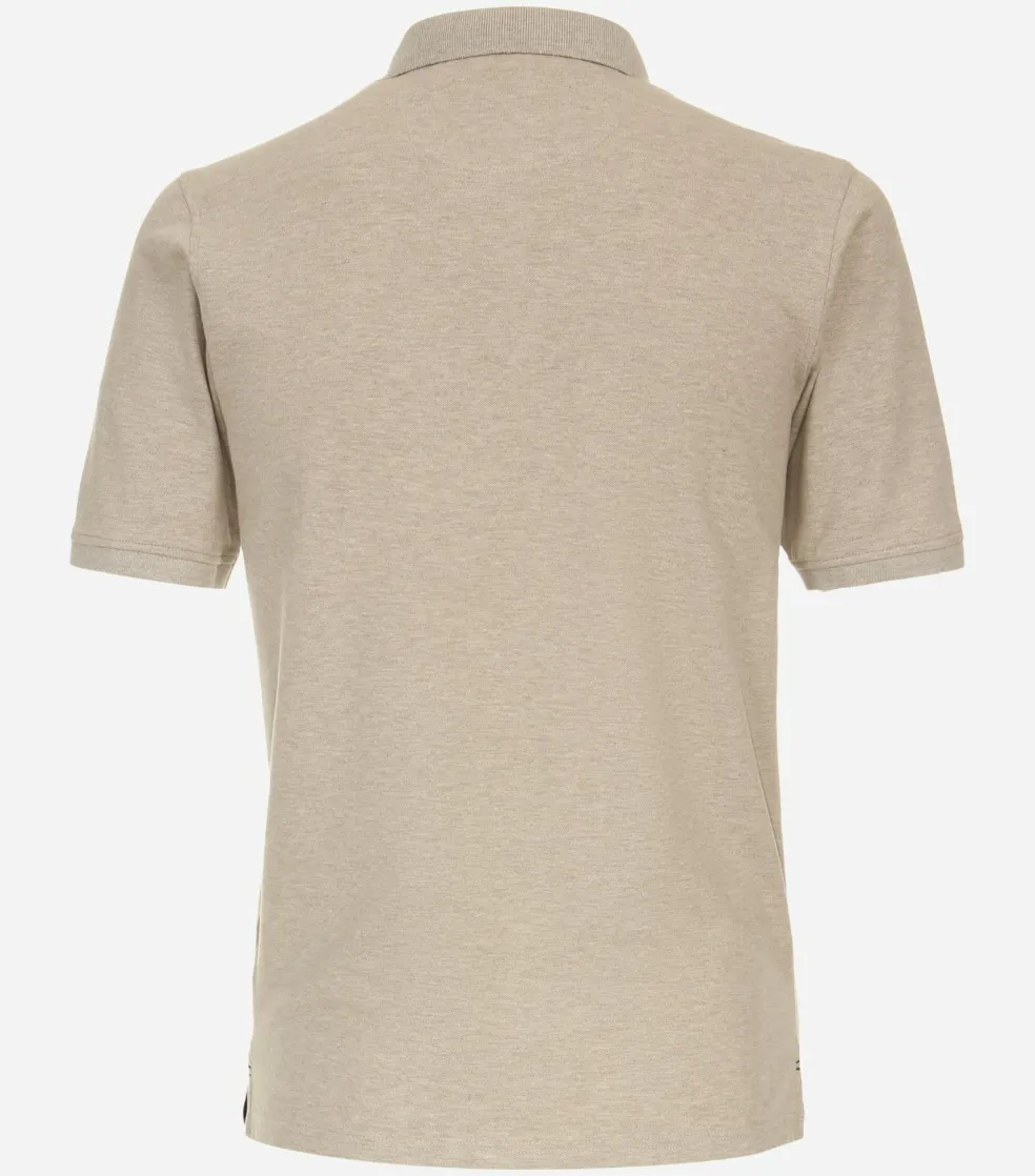 CASA MODA comfort fit heren polo, beige