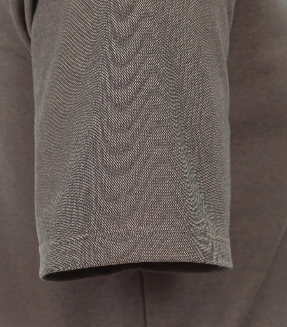 CASA MODA comfort fit heren polo, bruin