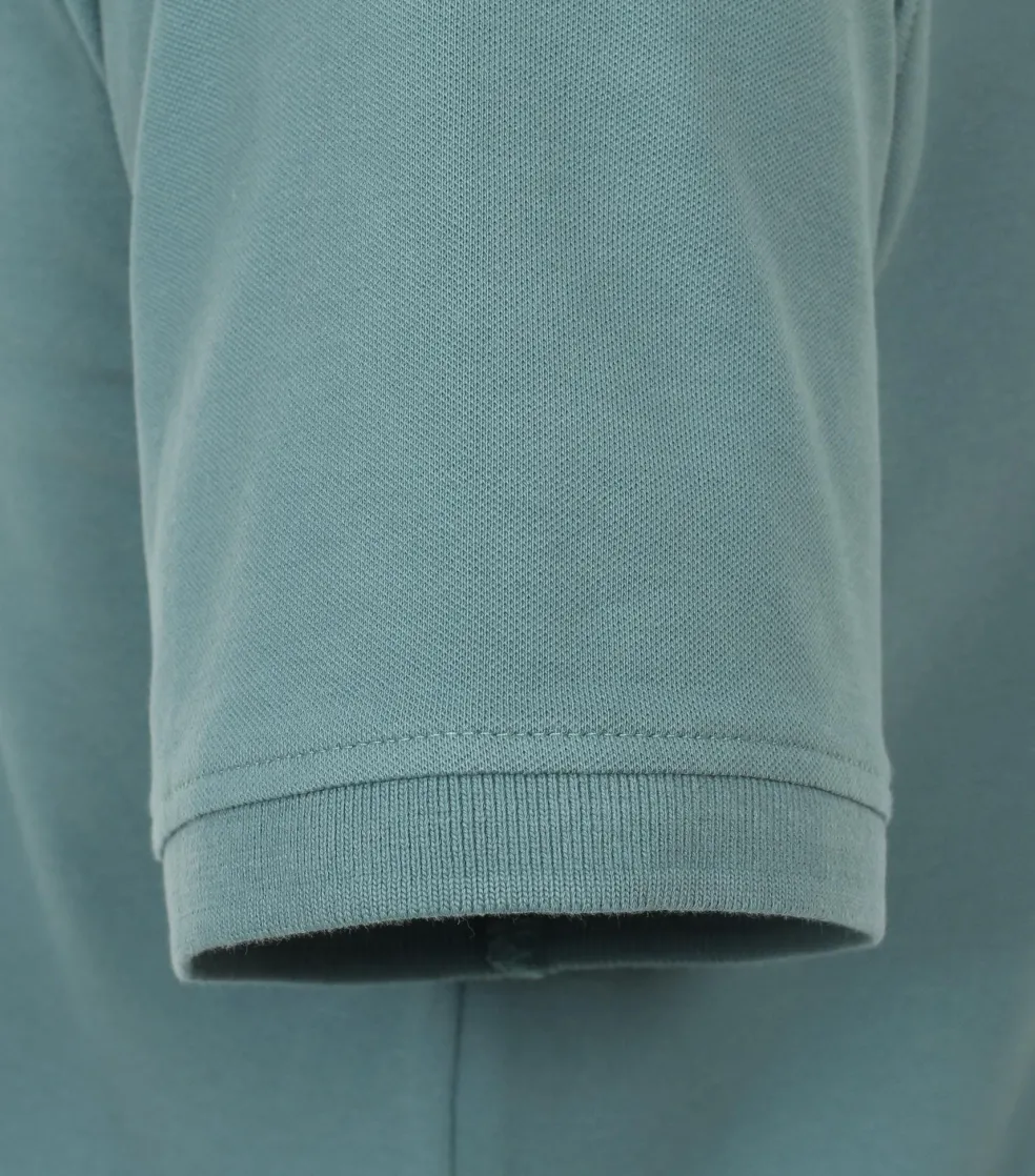 CASA MODA comfort fit heren polo, donker saliegroen