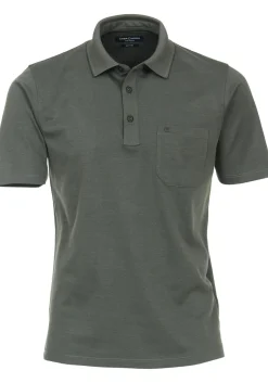 CASA MODA comfort fit heren polo, groen