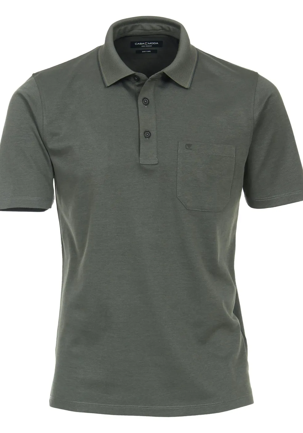 CASA MODA comfort fit heren polo, groen