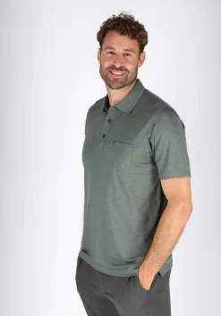 CASA MODA comfort fit heren polo, groen