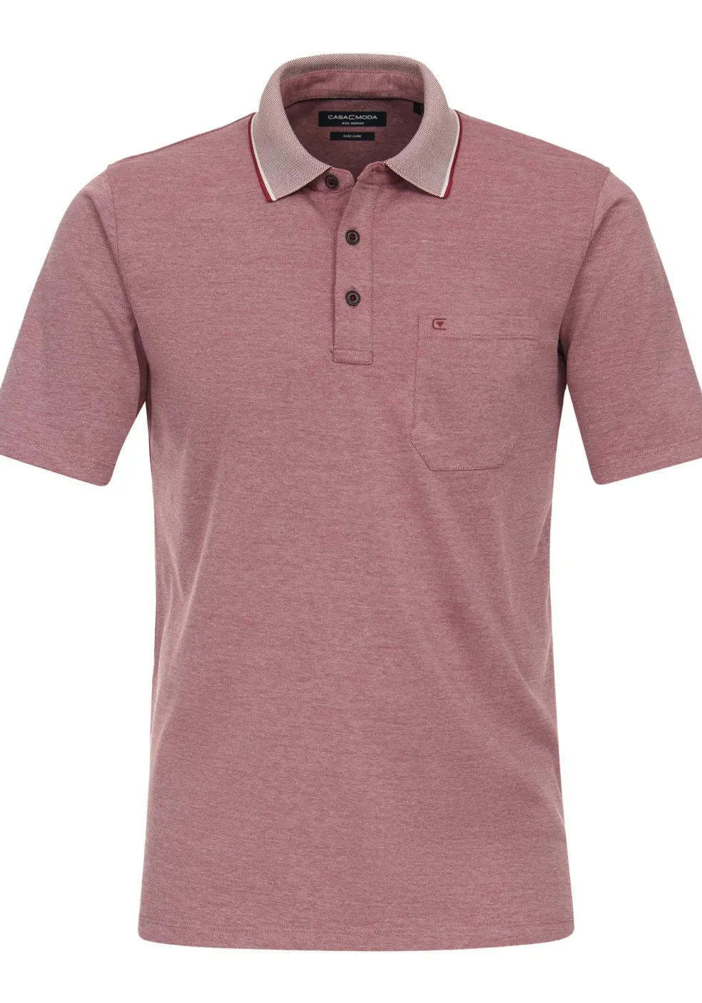 CASA MODA comfort fit heren polo, rood