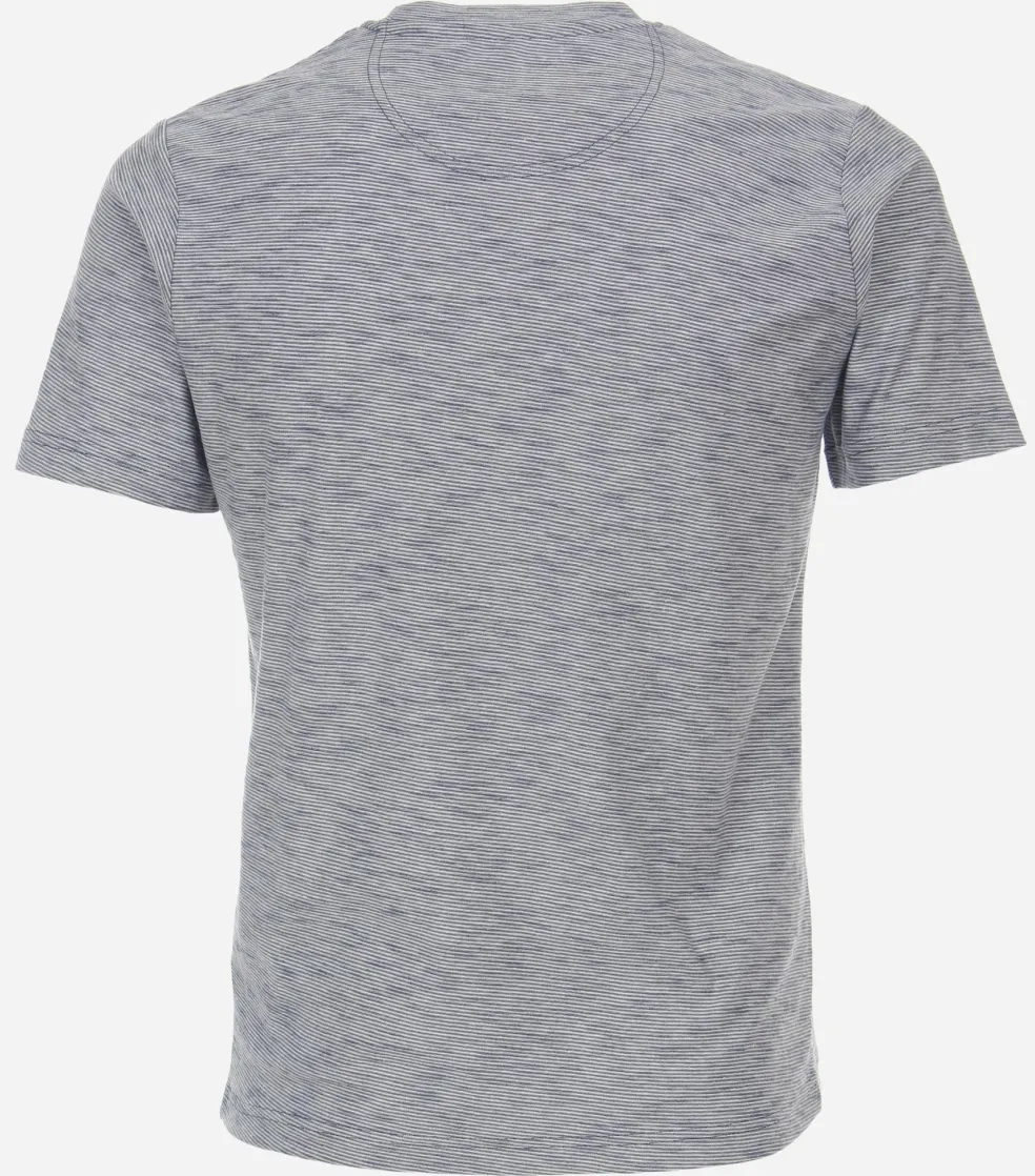 CASA MODA comfort fit heren T-shirt, blauw dessin