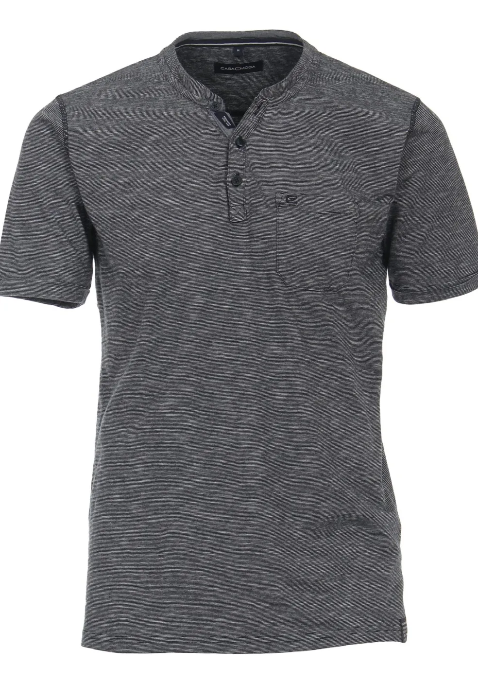 CASA MODA comfort fit heren T-shirt, blauw dessin