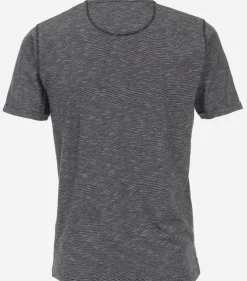 CASA MODA comfort fit heren T-shirt, blauw dessin