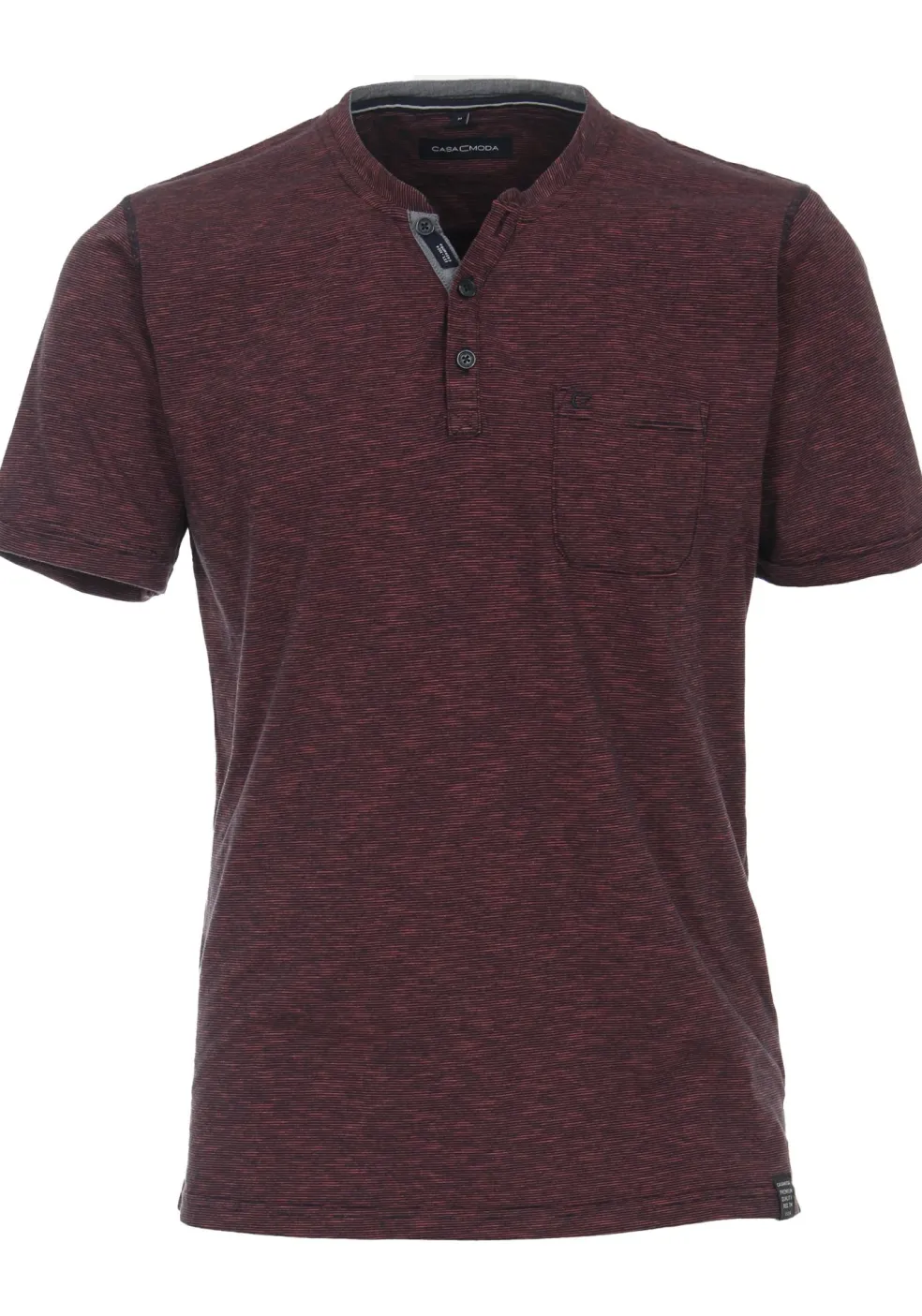 CASA MODA comfort fit heren T-shirt, rood dessin