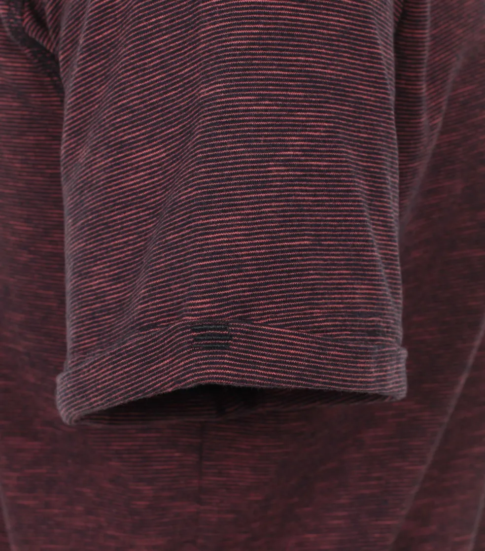 CASA MODA comfort fit heren T-shirt, rood dessin