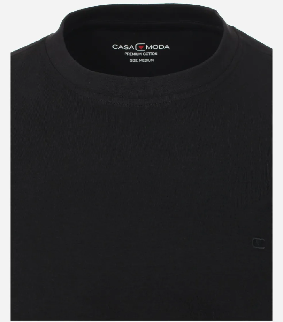CASA MODA comfort fit heren T-shirt, zwart