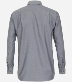 CASA MODA comfort fit overhemd, dobby, blauw