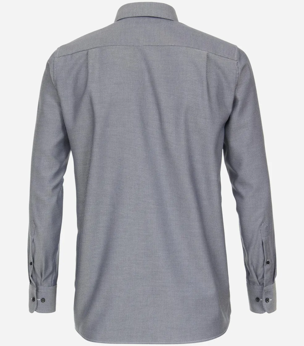 CASA MODA comfort fit overhemd, dobby, blauw