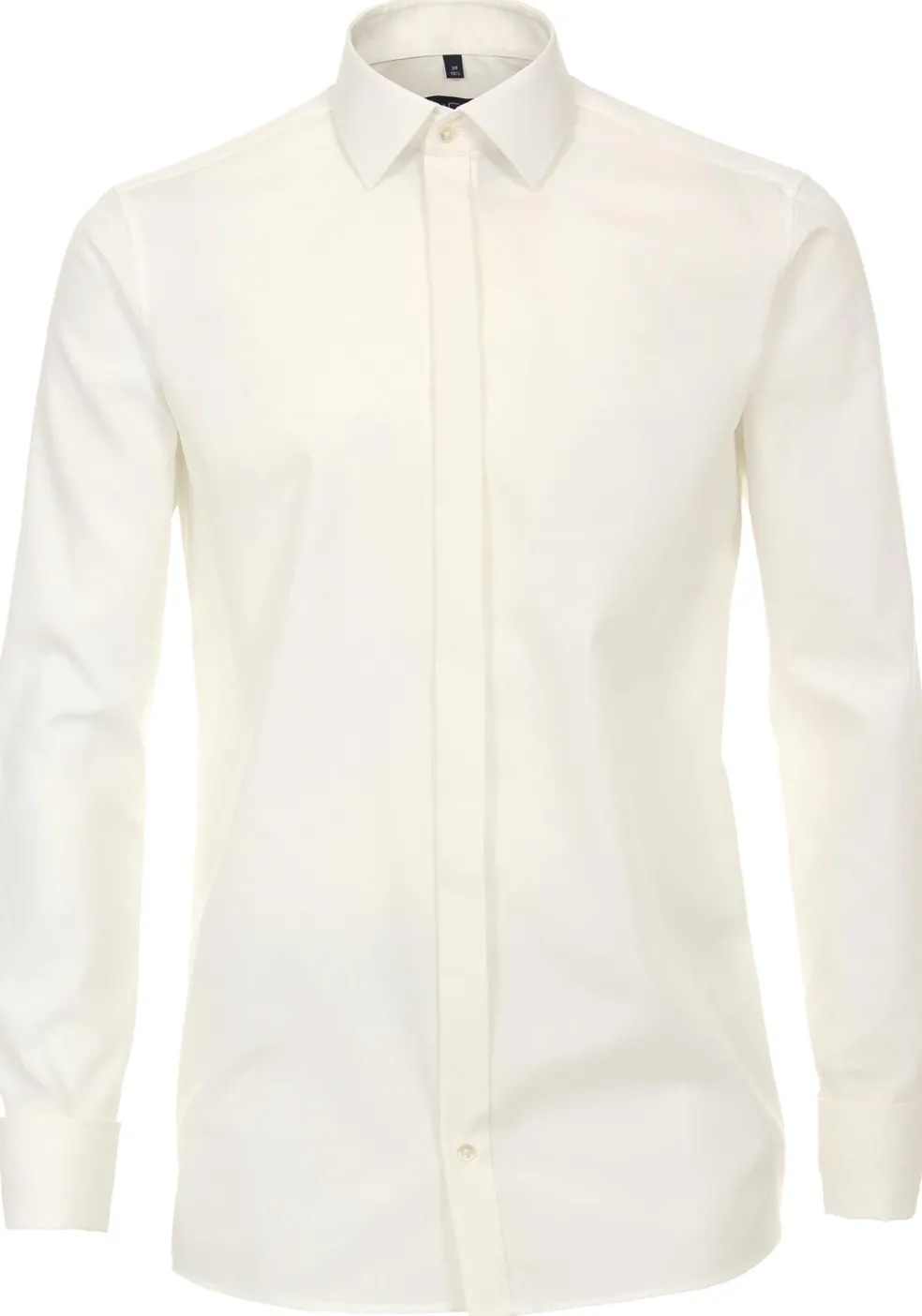 CASA MODA comfort fit overhemd (verborgen knopen), popeline, beige