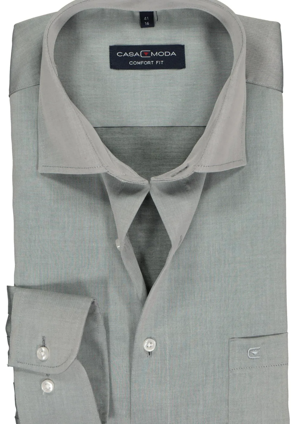 CASA MODA comfort fit overhemd, grijs twill