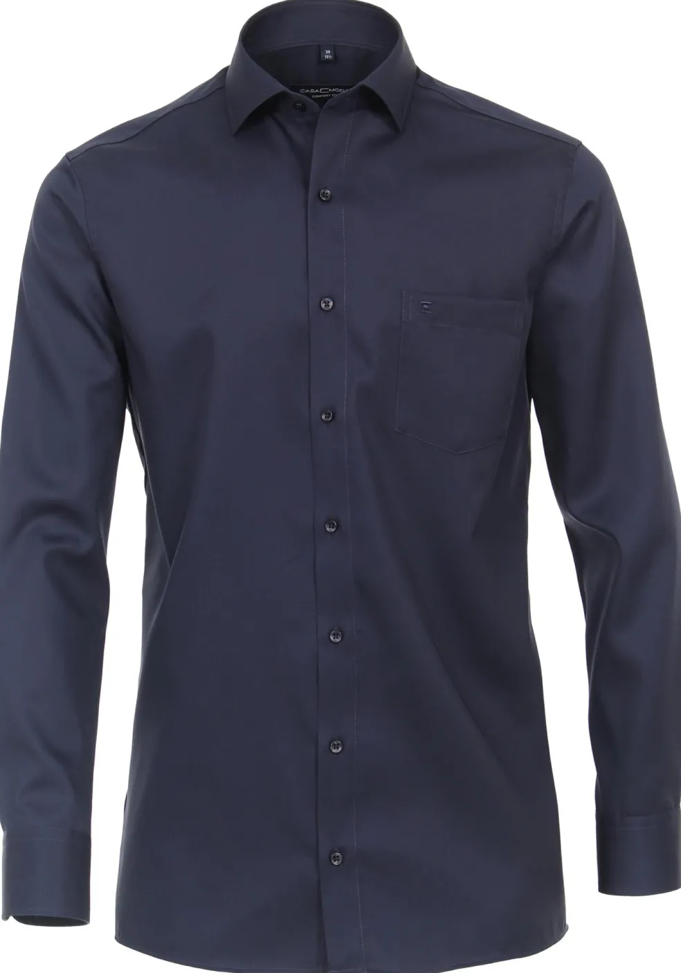 CASA MODA comfort fit overhemd, mouwlengte 7, twill, blauw