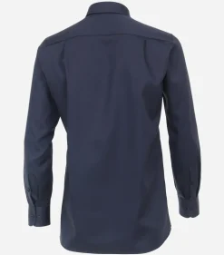 CASA MODA comfort fit overhemd, mouwlengte 7, twill, blauw