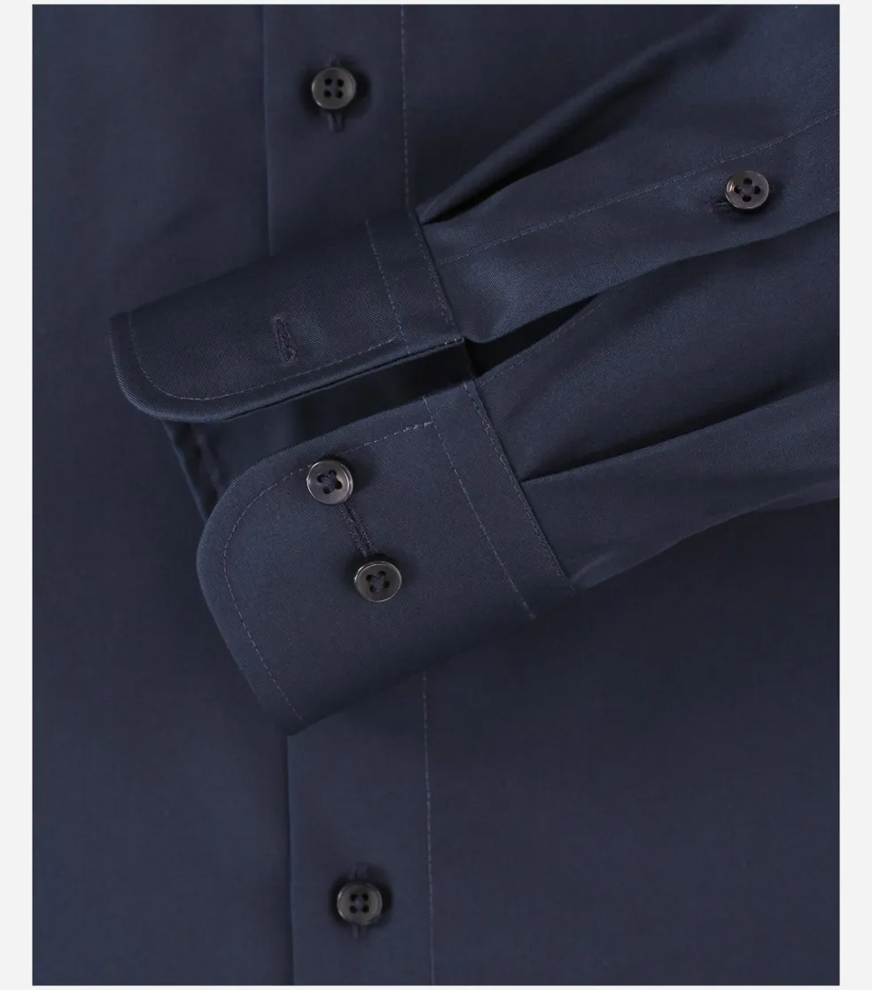 CASA MODA comfort fit overhemd, mouwlengte 72 cm, twill, blauw