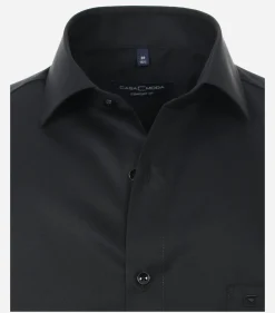 CASA MODA comfort fit overhemd, mouwlengte 72 cm, twill, zwart