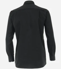 CASA MODA comfort fit overhemd, mouwlengte 72 cm, twill, zwart