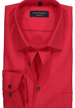 CASA MODA comfort fit overhemd, rood