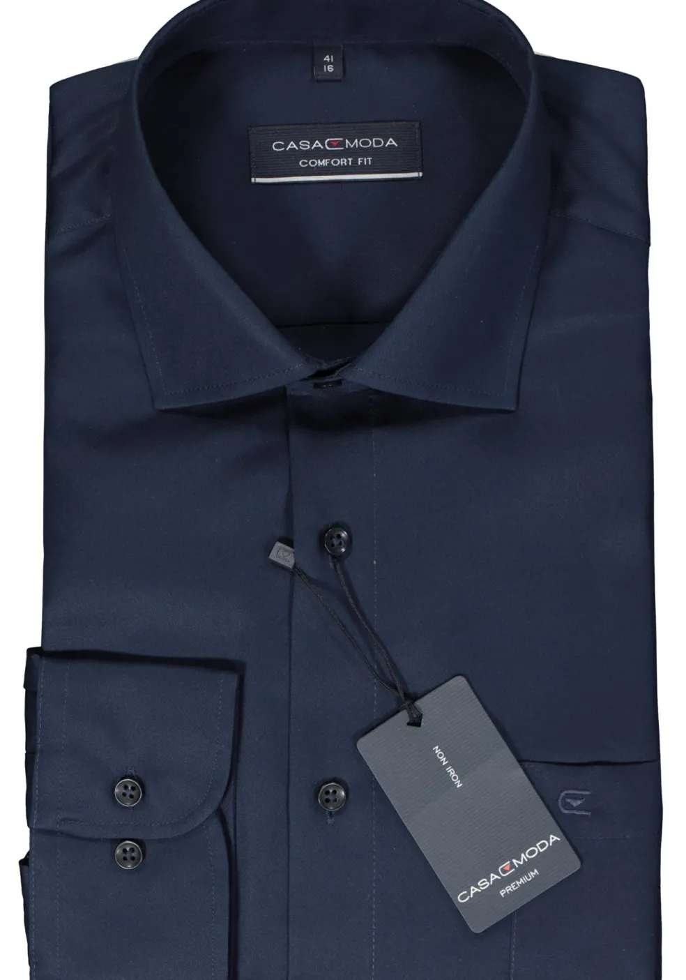 CASA MODA comfort fit overhemd, twill, blauw
