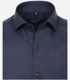CASA MODA comfort fit overhemd, twill, blauw