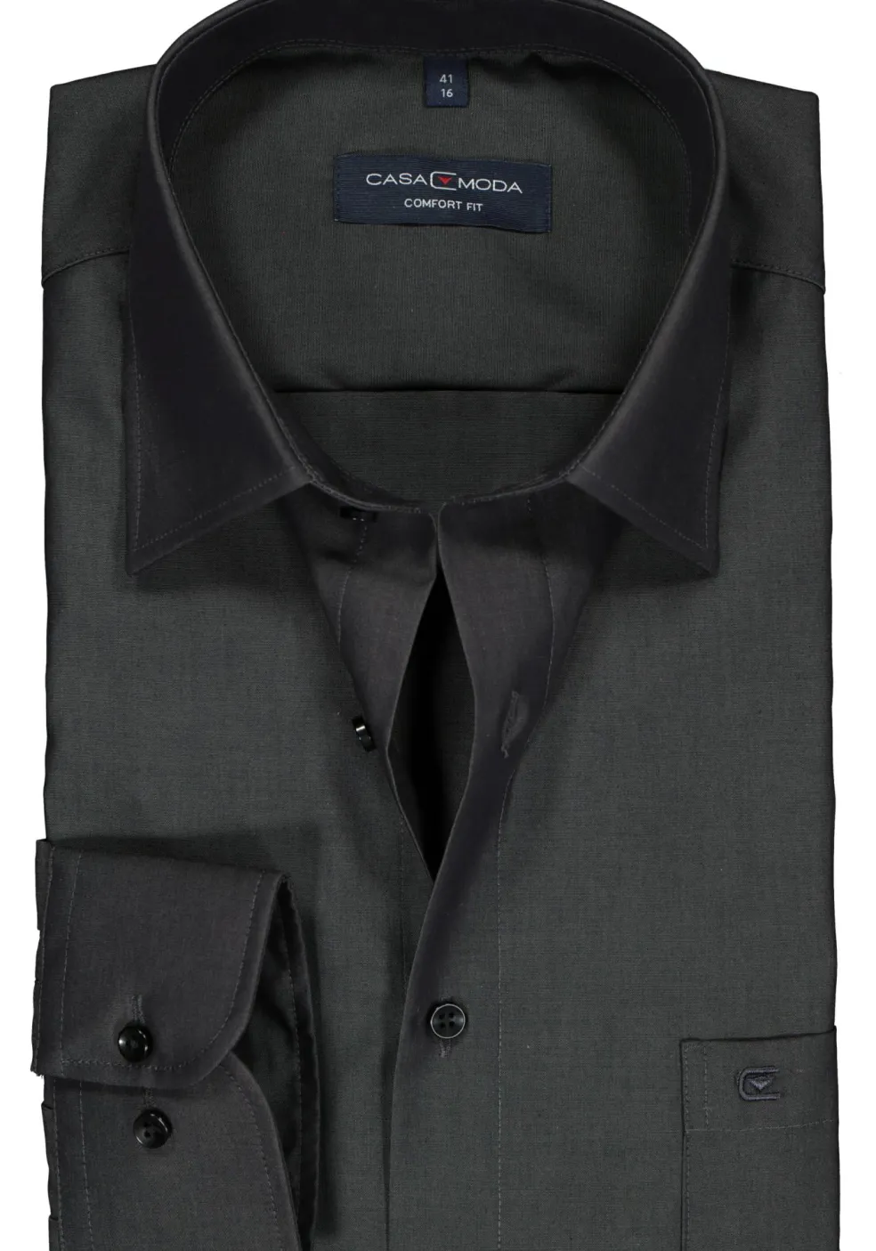 CASA MODA comfort fit overhemd, antraciet grijs