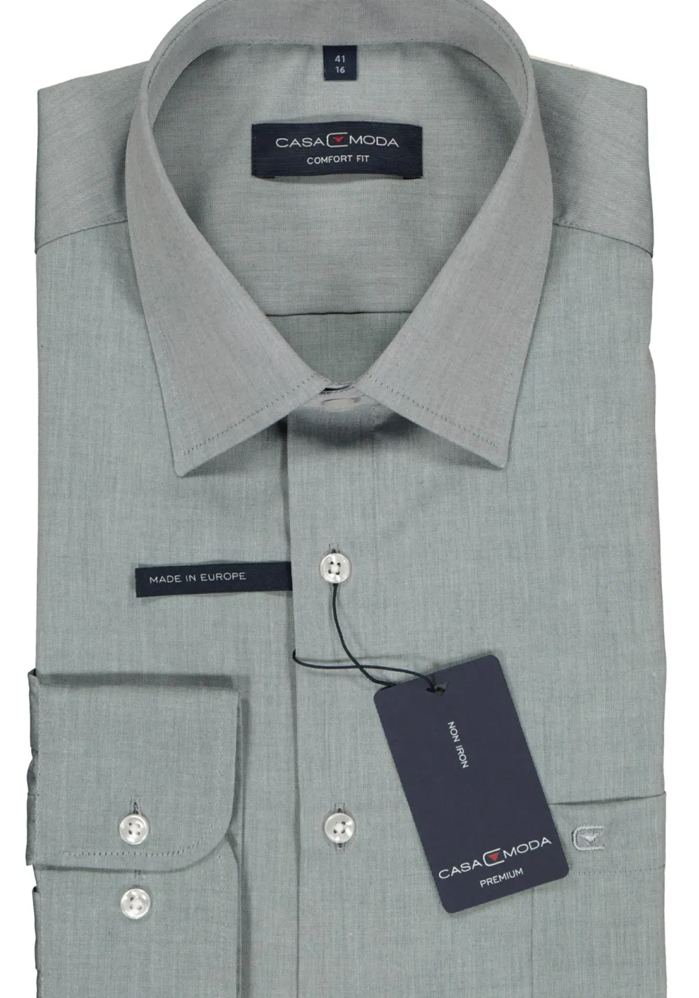 CASA MODA comfort fit overhemd, grijs