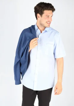 CASA MODA comfort fit overhemd, korte mouw, lichtblauw