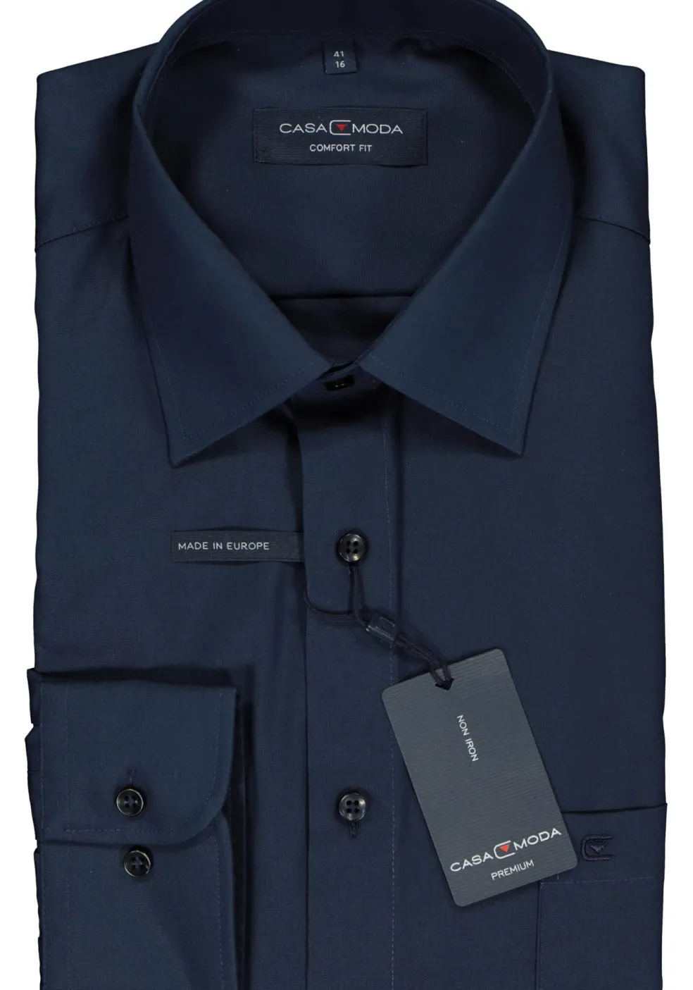CASA MODA comfort fit overhemd, marine blauw