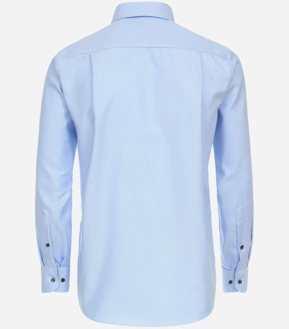 CASA MODA comfort fit overhemd, dobby, blauw