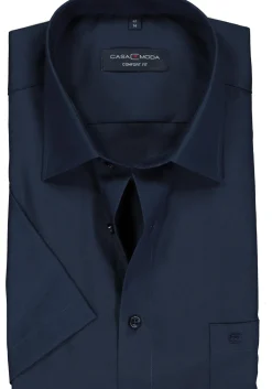 CASA MODA comfort fit overhemd, korte mouw, donkerblauw