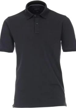 CASA MODA comfort fit poloshirt, stretch, antraciet grijs