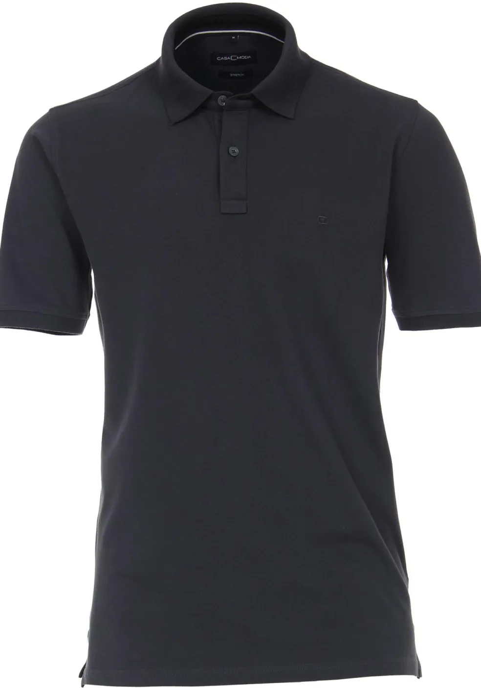 CASA MODA comfort fit poloshirt, stretch, antraciet grijs