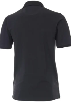 CASA MODA comfort fit poloshirt, stretch, antraciet grijs