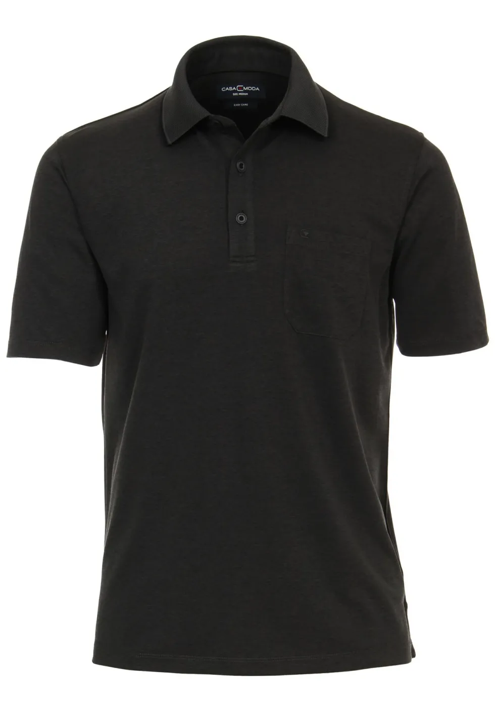 CASA MODA comfort fit poloshirt, antraciet melange