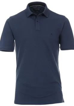 CASA MODA comfort fit poloshirt, stretch, middenblauw