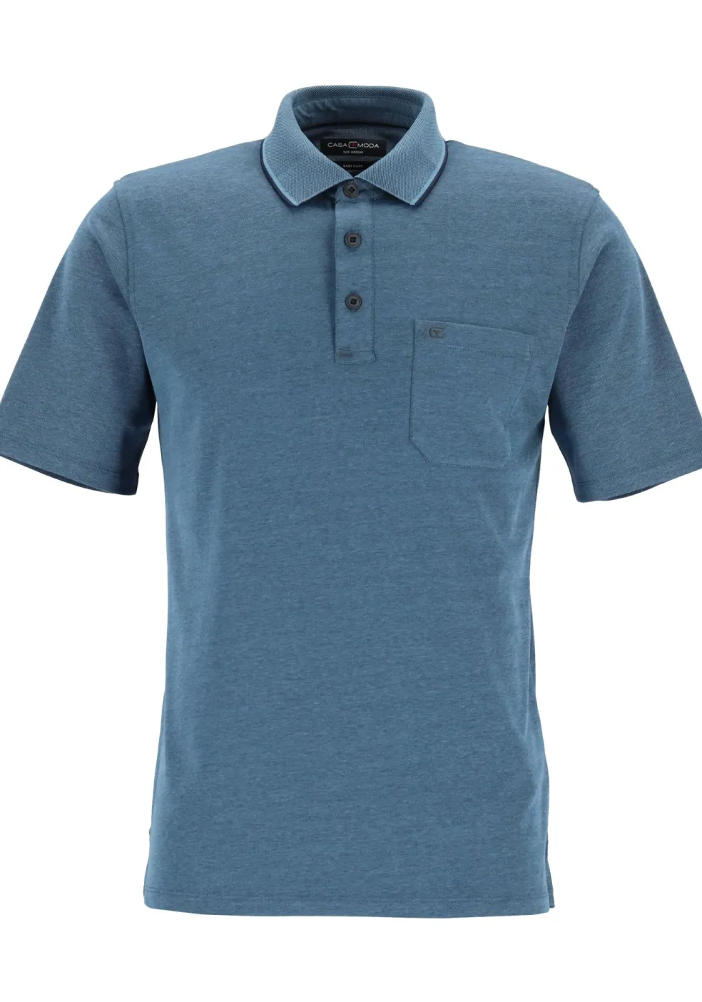 CASA MODA comfort fit poloshirt, blauw melange
