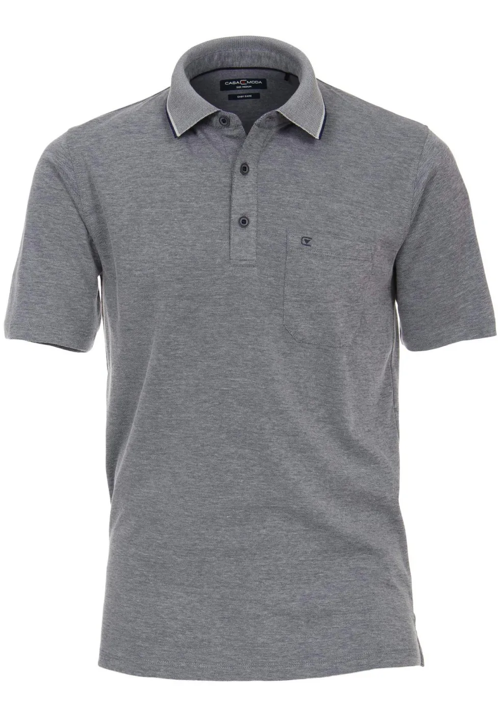 CASA MODA comfort fit poloshirt, blauw melange