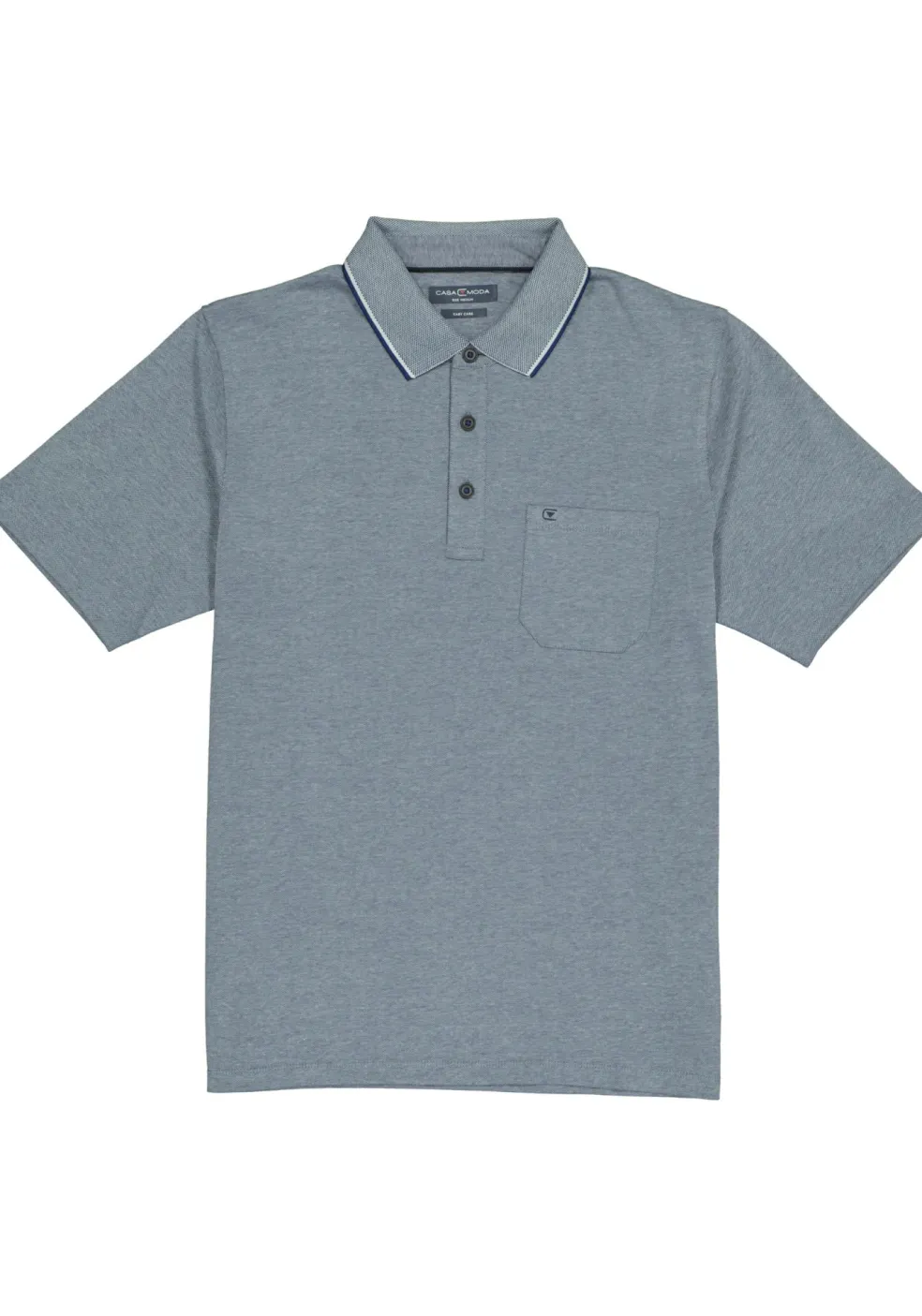 CASA MODA comfort fit poloshirt, blauw melange