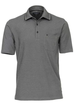 CASA MODA comfort fit poloshirt, grijs melange