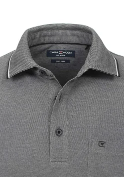 CASA MODA comfort fit poloshirt, grijs melange