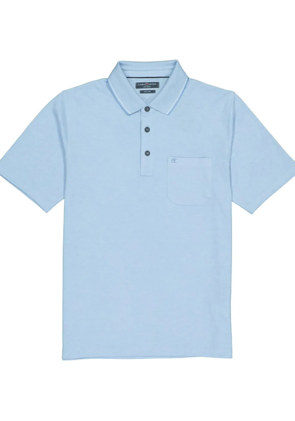 CASA MODA comfort fit poloshirt, lichtblauw melange