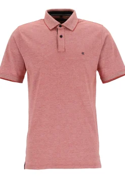 CASA MODA comfort fit poloshirt, stretch, rood melange