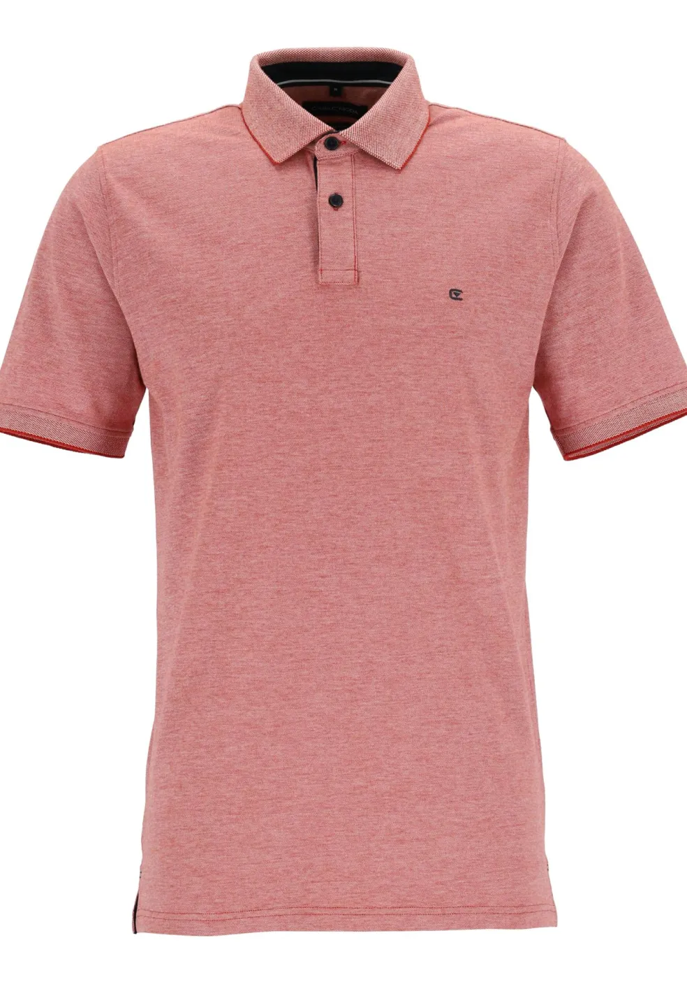 CASA MODA comfort fit poloshirt, stretch, rood melange