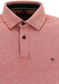 CASA MODA comfort fit poloshirt, stretch, rood melange